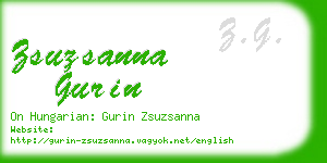 zsuzsanna gurin business card